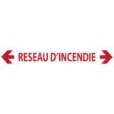 Réseau d'Incendie Fléché (Fond Blanc)