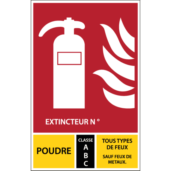 Extincteur Poudre - Classe ABC