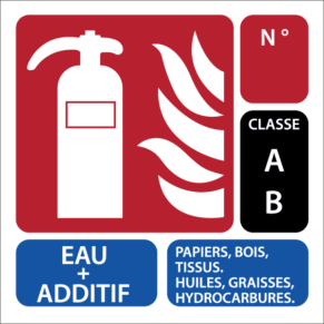 Extincteur Eau + Additif - Classe A