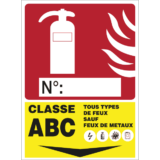 Extincteur - Classe ABC