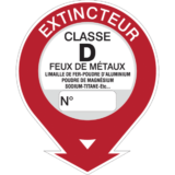 Extincteur Classe D - Feux de Métaux