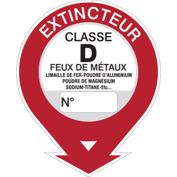 Extincteur Classe D - Feux de Métaux