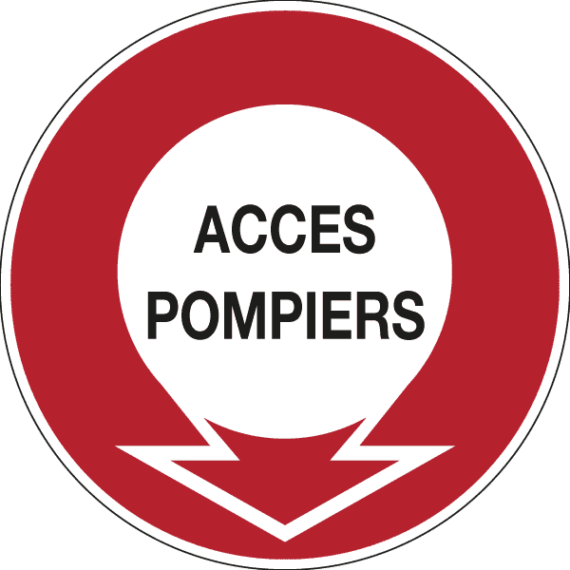 Panneau Accès Pompiers