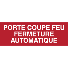 Panneau Porte Coupe-Feu Fermeture Automatique