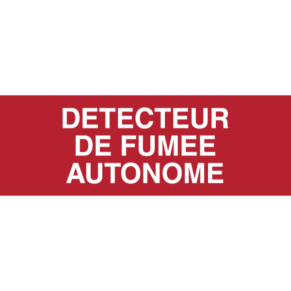 Panneau Détecteur de Fumée Autonome