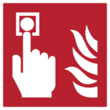 Panneau Picto Bouton d'Alarme Incendie