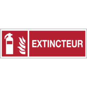 Panneau Picto + Texte Extincteur - ISO 7010