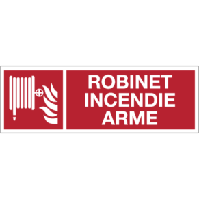 Panneau Picto + Texte Robinet Incendie Armé (RIA) - ISO 7010