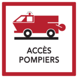 Panneau Accès Pompiers