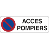 Panneau Accès Pompiers