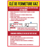 Consignes Clé de Fermeture Gaz