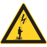 Triangle Danger de Mort - Ligne Électrique