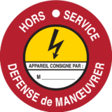 Panneau Hors Service - Défense de Manœuvrer