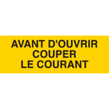 Panneau Avant d'Ouvrir Couper le Courant