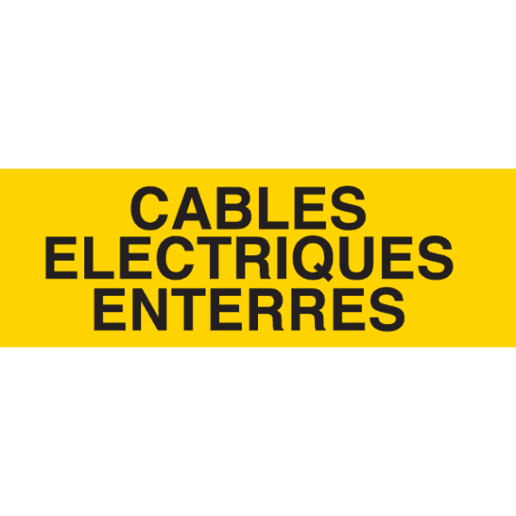 Panneau Câbles Électriques Enterrés