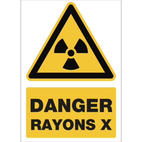 Panneau + Picto Danger Rayons X