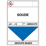 Étiquette Cuve Soude