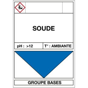 Étiquette Cuve Soude