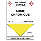 Étiquette Cuve Stockage Effluents Chromiques