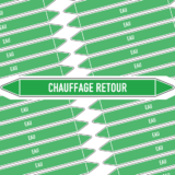 Marqueur Tuyauterie CHAUFFAGE RETOUR
