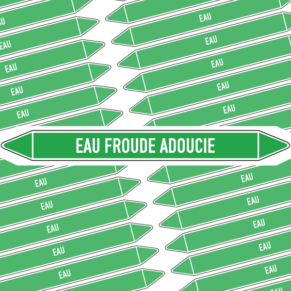 Marqueur Tuyauterie EAU FROIDE ADOUCIE