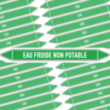 Marqueur Tuyauterie EAU FROIDE NON POTABLE