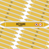 Marqueur Tuyauterie MÉTHANE