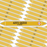 Marqueur Tuyauterie AZOTE GAZEUX