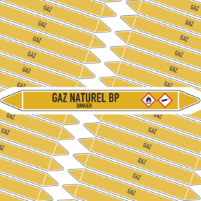 Marqueur Tuyauterie GAZ NATUREL BP