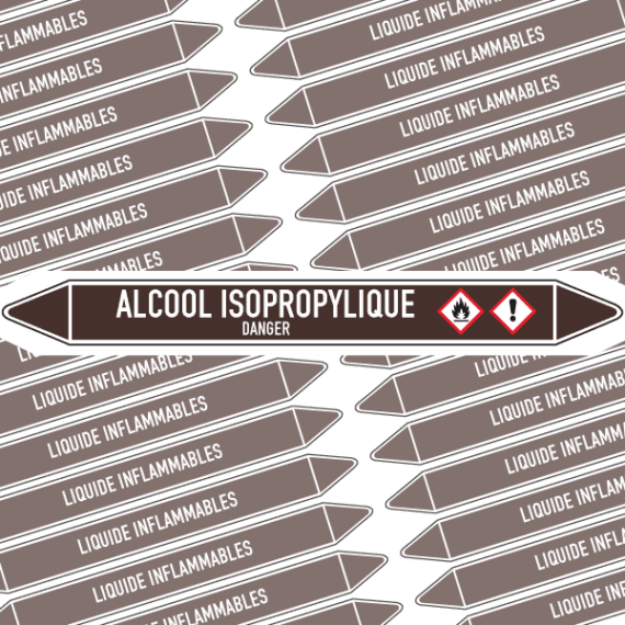 Marqueur Tuyauterie ALCOOL ISOPROPYLIQUE