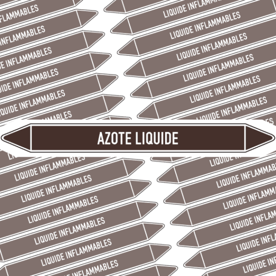 Marqueur Tuyauterie AZOTE LIQUIDE