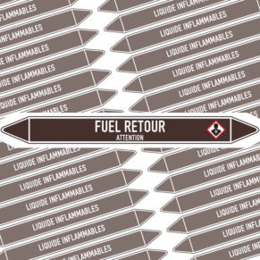 Marqueur Tuyauterie FUEL RETOUR