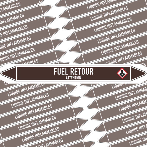 Marqueur Tuyauterie FUEL RETOUR