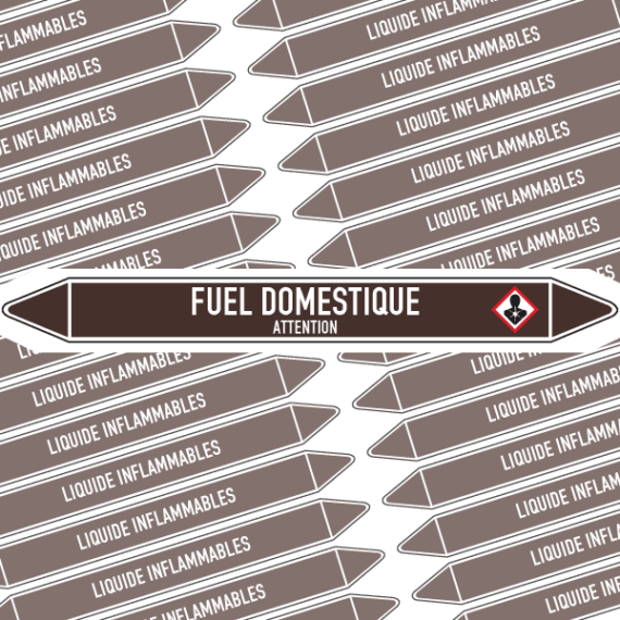 Marqueur Tuyauterie FUEL DOMESTIQUE