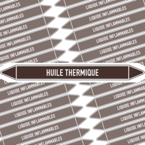 Marqueur Tuyauterie HUILE THERMIQUE