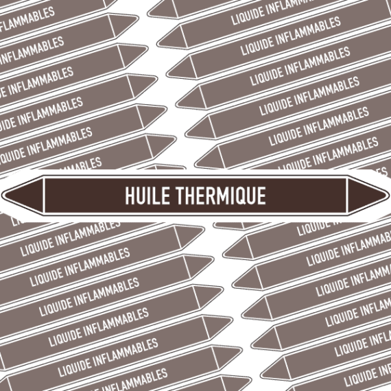 Marqueur Tuyauterie HUILE THERMIQUE