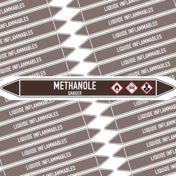 Marqueur Tuyauterie MÉTHANOL