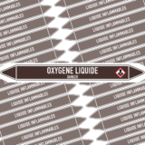 Marqueur Tuyauterie OXYGÈNE LIQUIDE