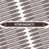 Marqueur Tuyauterie RETOUR RADIOACTIF