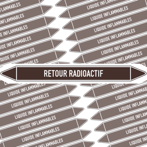 Marqueur Tuyauterie RETOUR RADIOACTIF