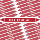 Marqueur Tuyauterie RÉSEAU INCENDIE ARMÉ
