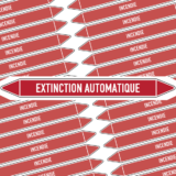 Marqueur Tuyauterie EXTINCTION AUTOMATIQUE