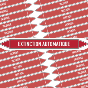 Marqueur Tuyauterie EXTINCTION AUTOMATIQUE