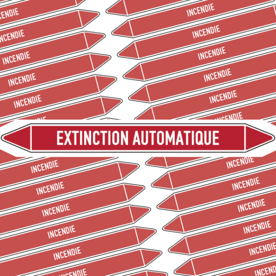 Marqueur Tuyauterie EXTINCTION AUTOMATIQUE