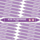 Marqueur Tuyauterie ACIDE CHLORHYDRIQUE
