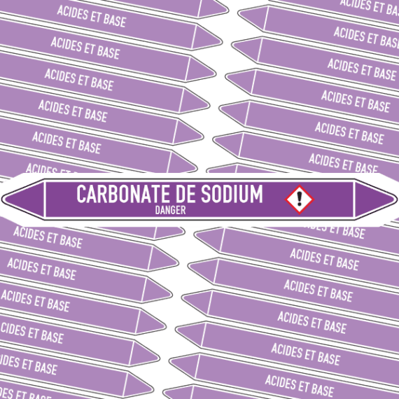 Marqueur Tuyauterie CARBONATE DE SODIUM