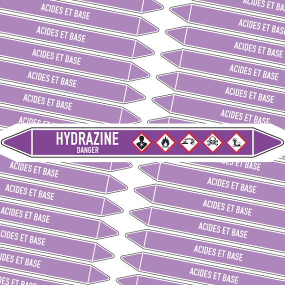 Marqueur Tuyauterie HYDRAZINE