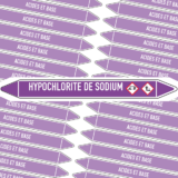 Marqueur Tuyauterie HYPOCHLORITE DE SODIUM