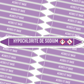 Marqueur Tuyauterie HYPOCHLORITE DE SODIUM