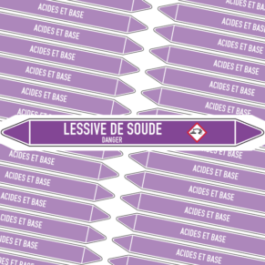 Marqueur Tuyauterie LESSIVE DE SOUDE